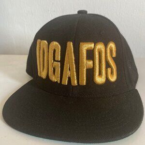 Dillon Francis EDM Rave IDGAFOS Snapback Hat Gold